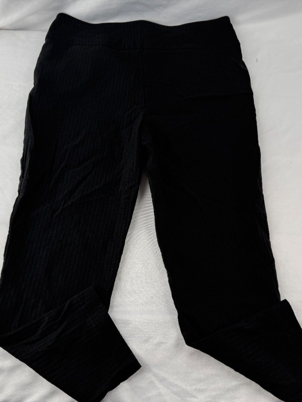 Versona Modern Women Black Pull-On Pants Stretch Career Trousers Size 8